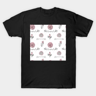 Elegance Seamless pattern with flowers T-Shirt